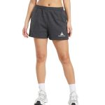 Black Leaf Fleece Shorts