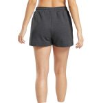Black Leaf Fleece Shorts