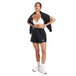 Black Leaf Fleece Shorts