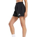 Black Leaf Fleece Shorts