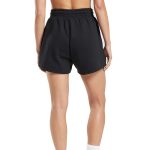 Black Leaf Fleece Shorts