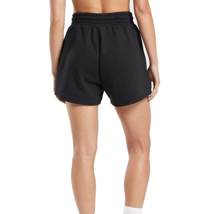 Black Leaf Fleece Shorts