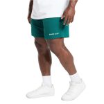 Black Leaf Mesh Custom Logo Gym Shorts