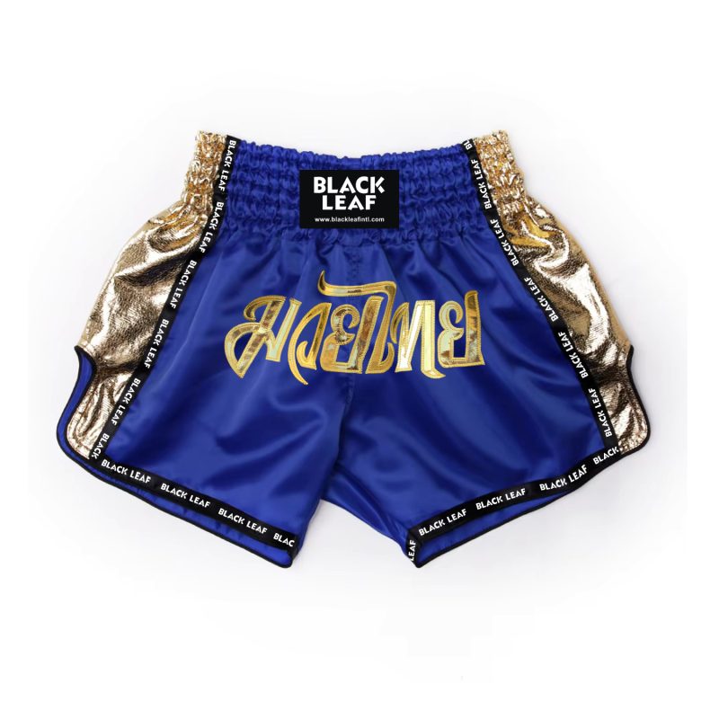 Muay Thai Shorts Blue Golden