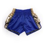 Muay Thai Shorts Blue Golden