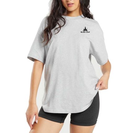 Black Leaf Comfort Unisex Fashion T shirt Mockup