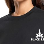 Black Leaf Women Crew Neck Super Comfortable Organic TShirts