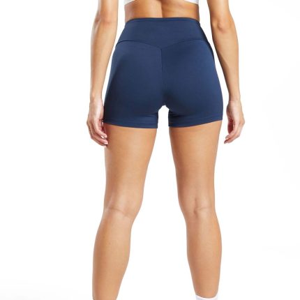 Black Leaf Custom Logo Women Gym Shorts